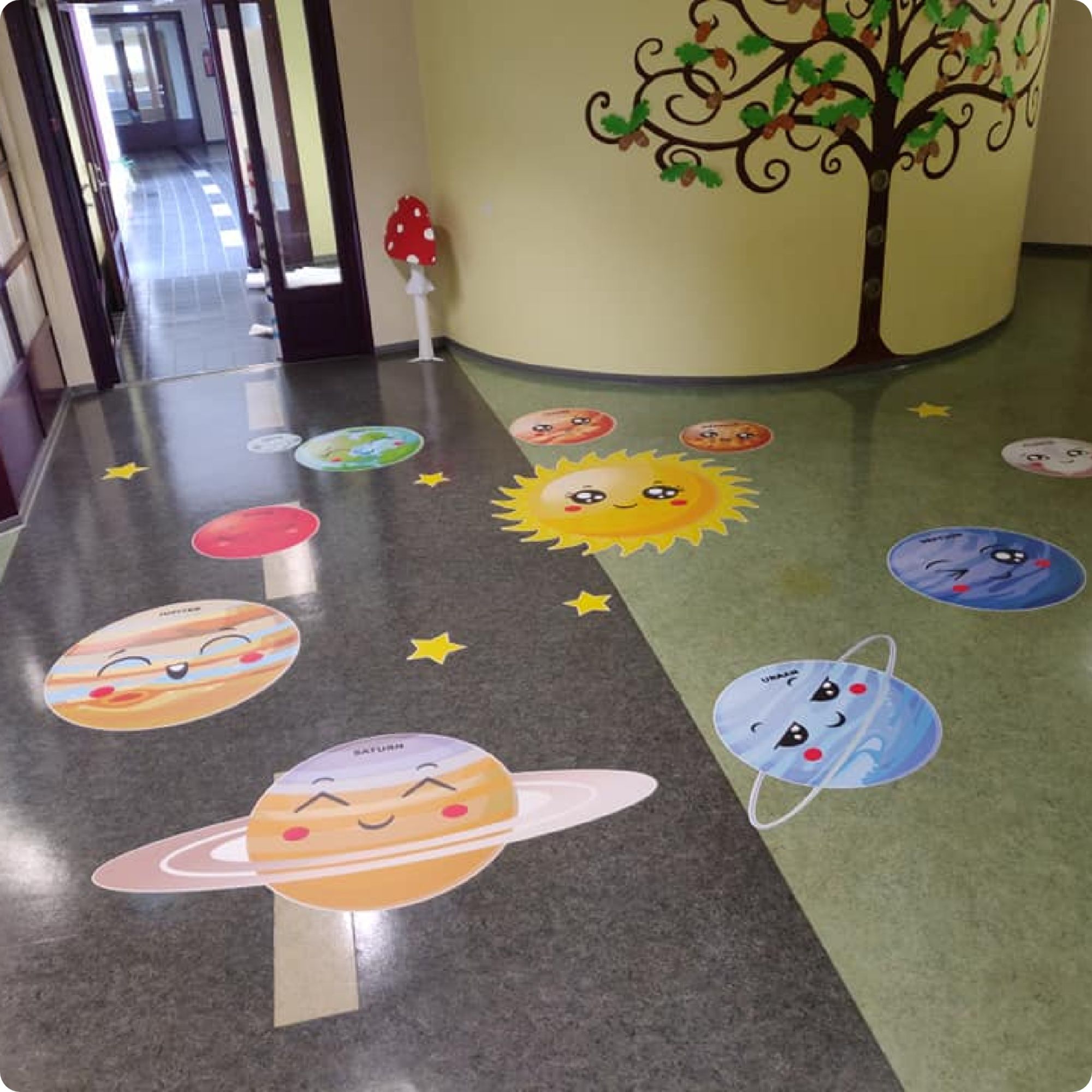 Reklaamkile kontori kujundus - ettevõtte identiteet