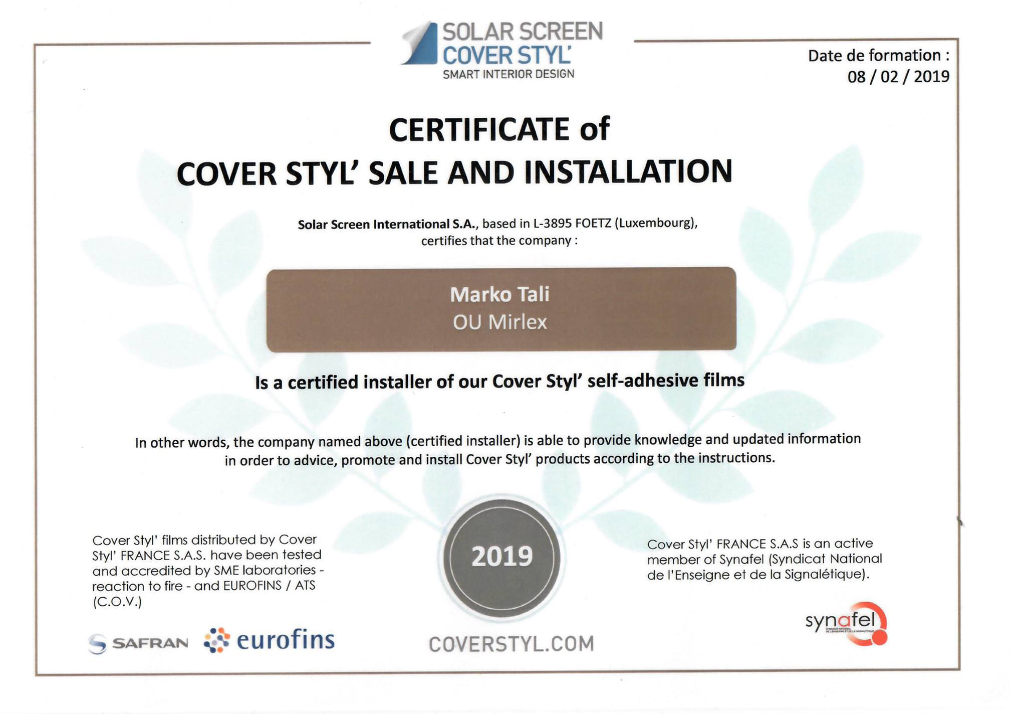 Professionaalne kiletamine Eestis